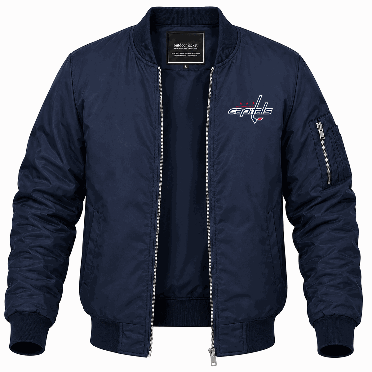 Men's Washington Capitals Lightweight Bomber Jacket - Navy