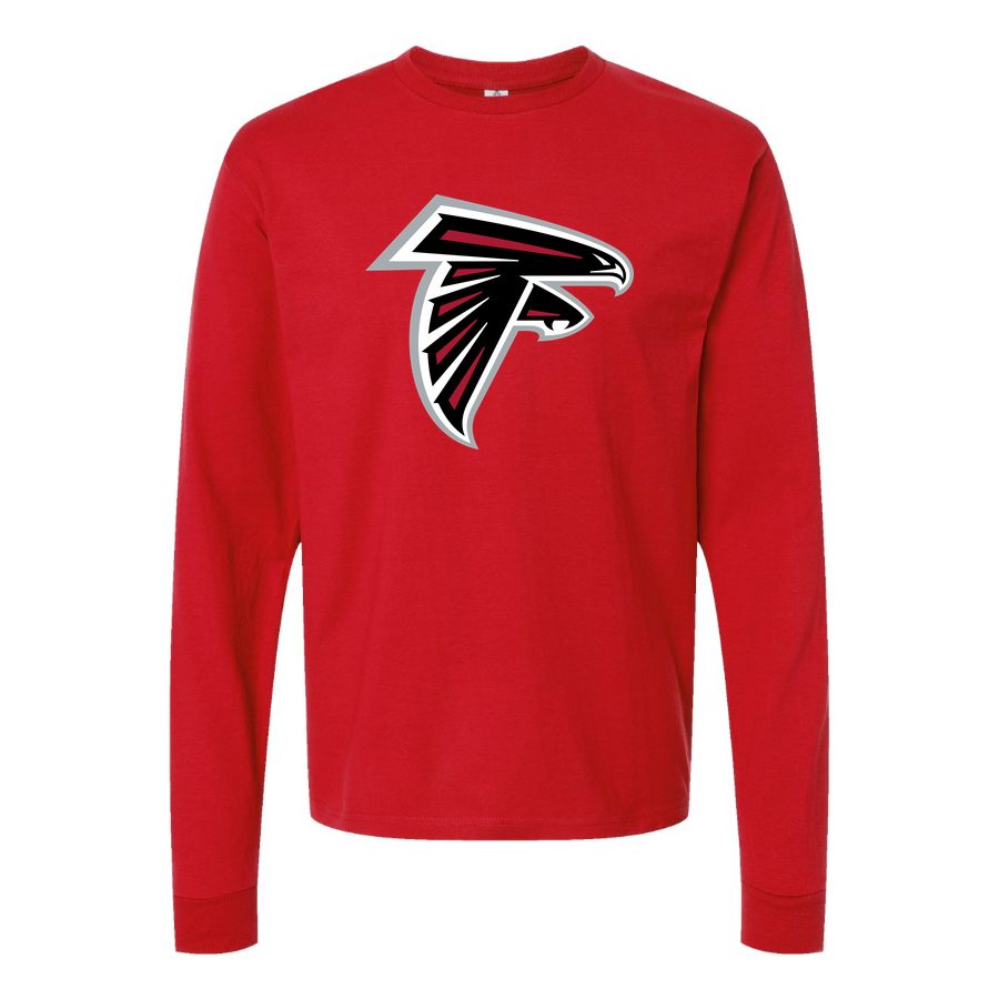 Men's Atlanta Falcons Long sleeves Cotton Blend T-Shirt - Red