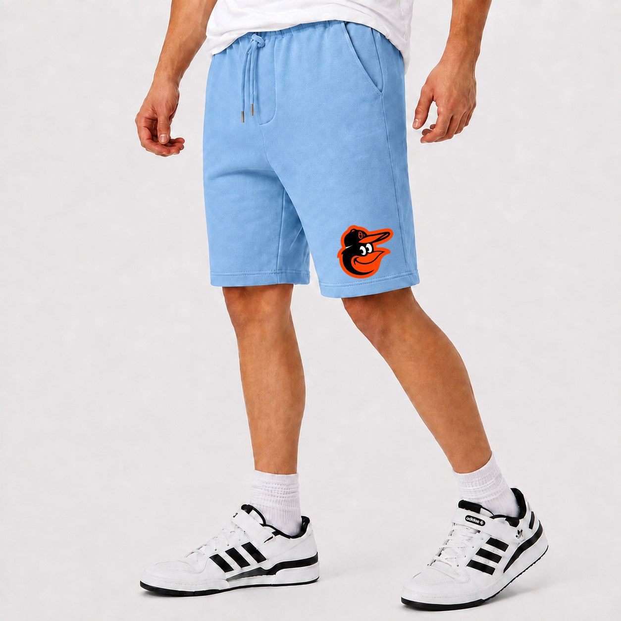 Men's Baltimore Orioles Cotton Shorts - Sky Blue