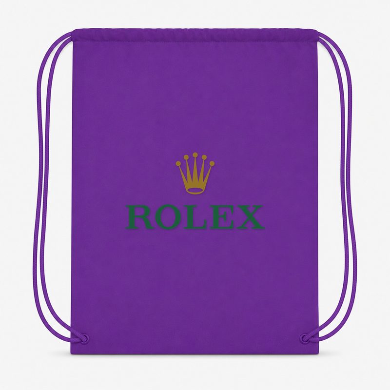 Rolex Drawstring Bag - Purple