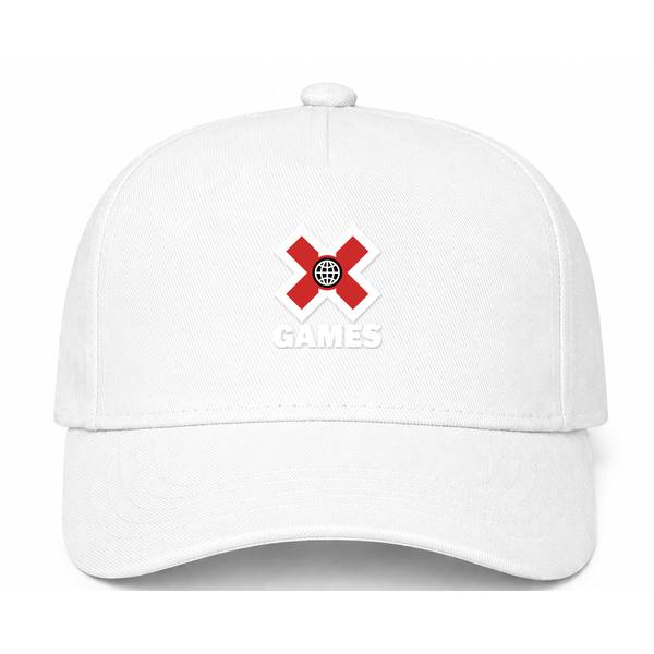 X Games White Logo White Dad Baseball Cap Hat