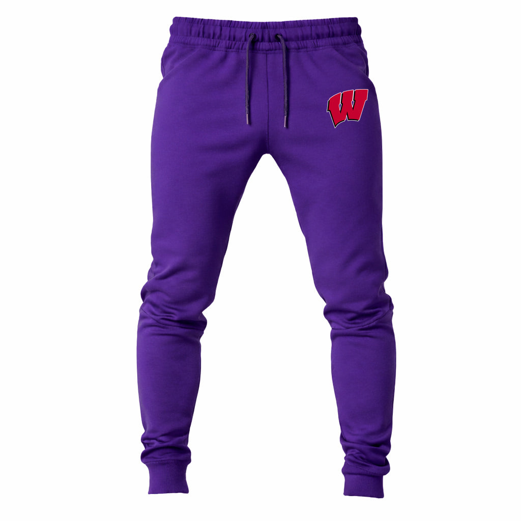 Wisconsin Badgers joggers sweatpants - Purple
