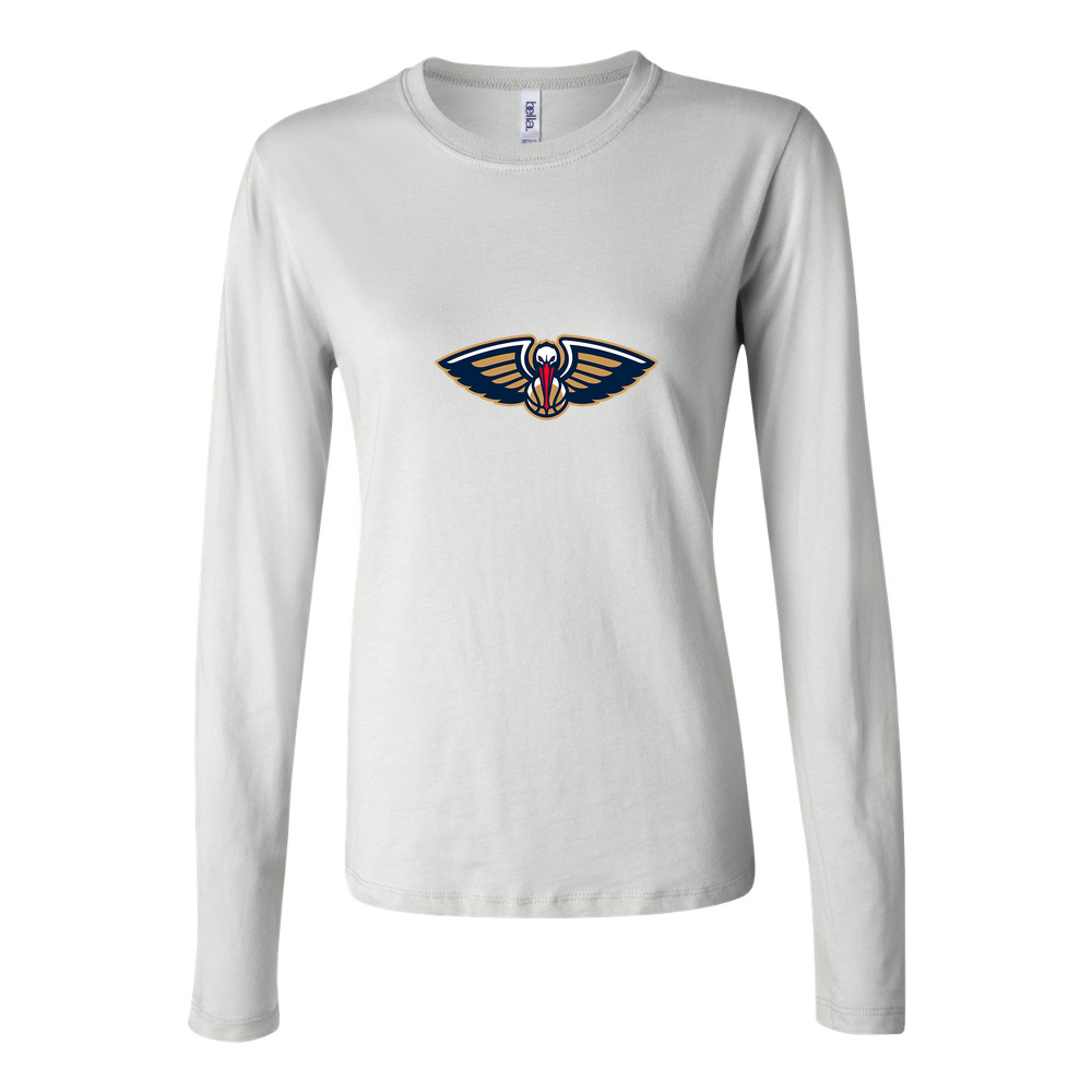 Women's New Orleans Pelicans Long Sleeve T-Shirt - White