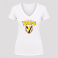 Women's Valparaiso Crusaders V Neck T-Shirt in white