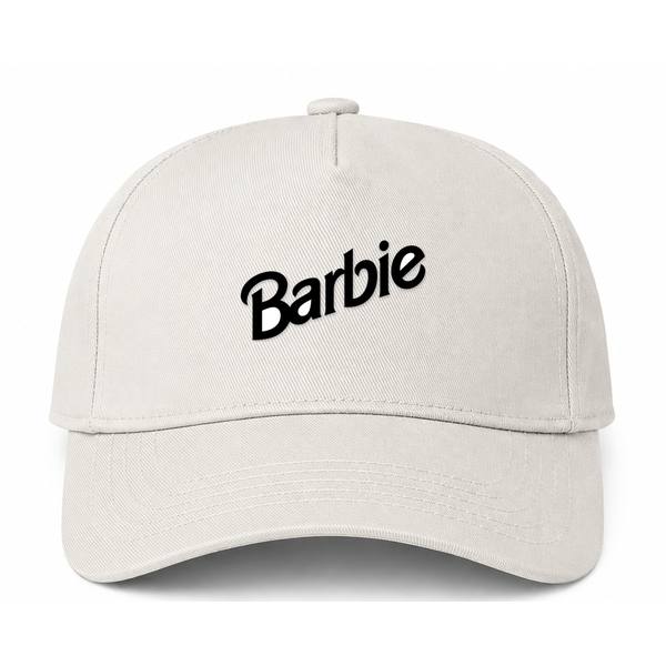 Barbie Logo Beige Dad Baseball Cap Hat