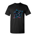 Men's Miami Marlins Cotton T-Shirt - Black