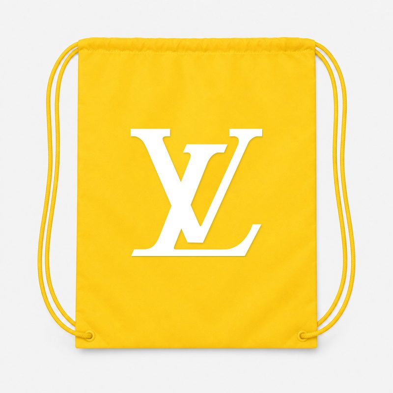 Louis Vuitton White Drawstring Bag - Yellow
