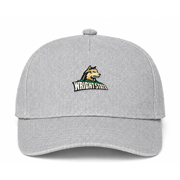 Wright State Raiders Logo Gray Dad Baseball Cap Hat