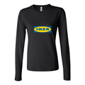 Women's IKEA Logo 1024x640 Long Sleeve T-Shirt - Black