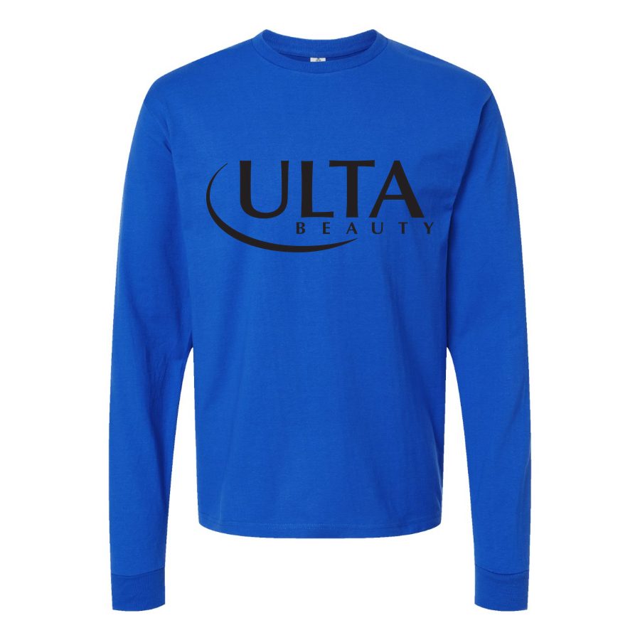 Men's Ulta Beauty Logo Long sleeves Cotton Blend T-Shirt - Blue