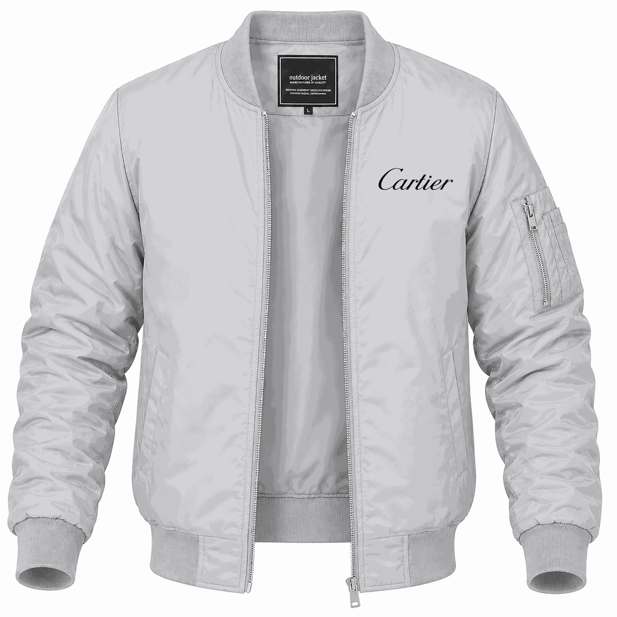 Men's Cartier Lightweight Bomber Jacket - Gray