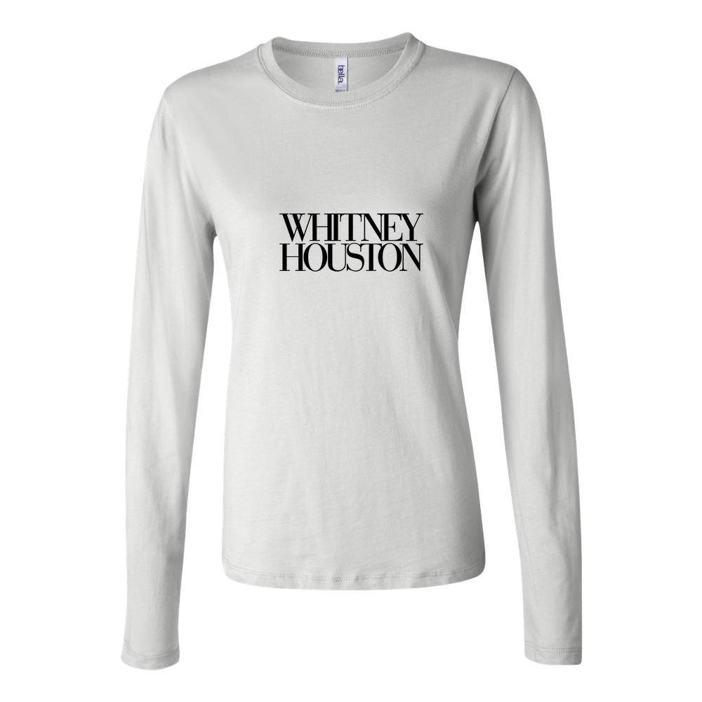Women's Whitney Houston Long Sleeve T-Shirt - White