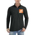 The Home Depot Logo quarter-zip athletic shirt in Black