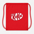 Kit Kat Food Drawstring Bag - Red