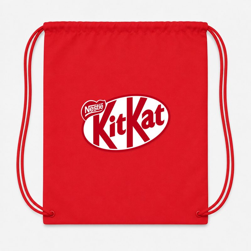 Kit Kat Food Drawstring Bag - Red
