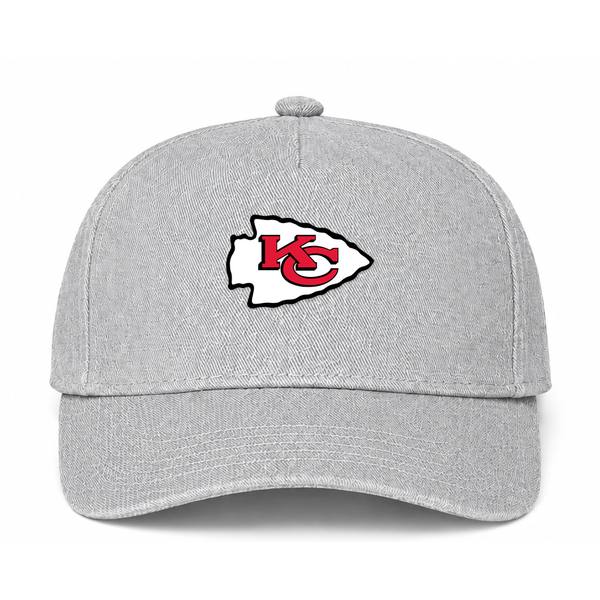 Kansas City Chiefs NFL Logo Gray Dad Baseball Cap Hat