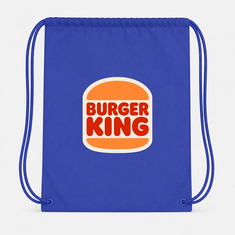 Burger King Drawstring Bag - Blue