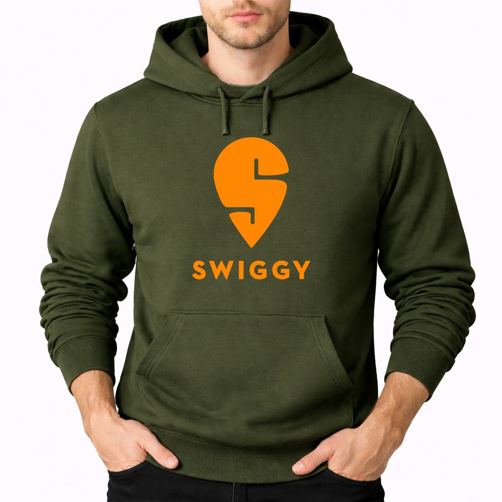 Men's Swiggy Pullover Hoodie - Army Green