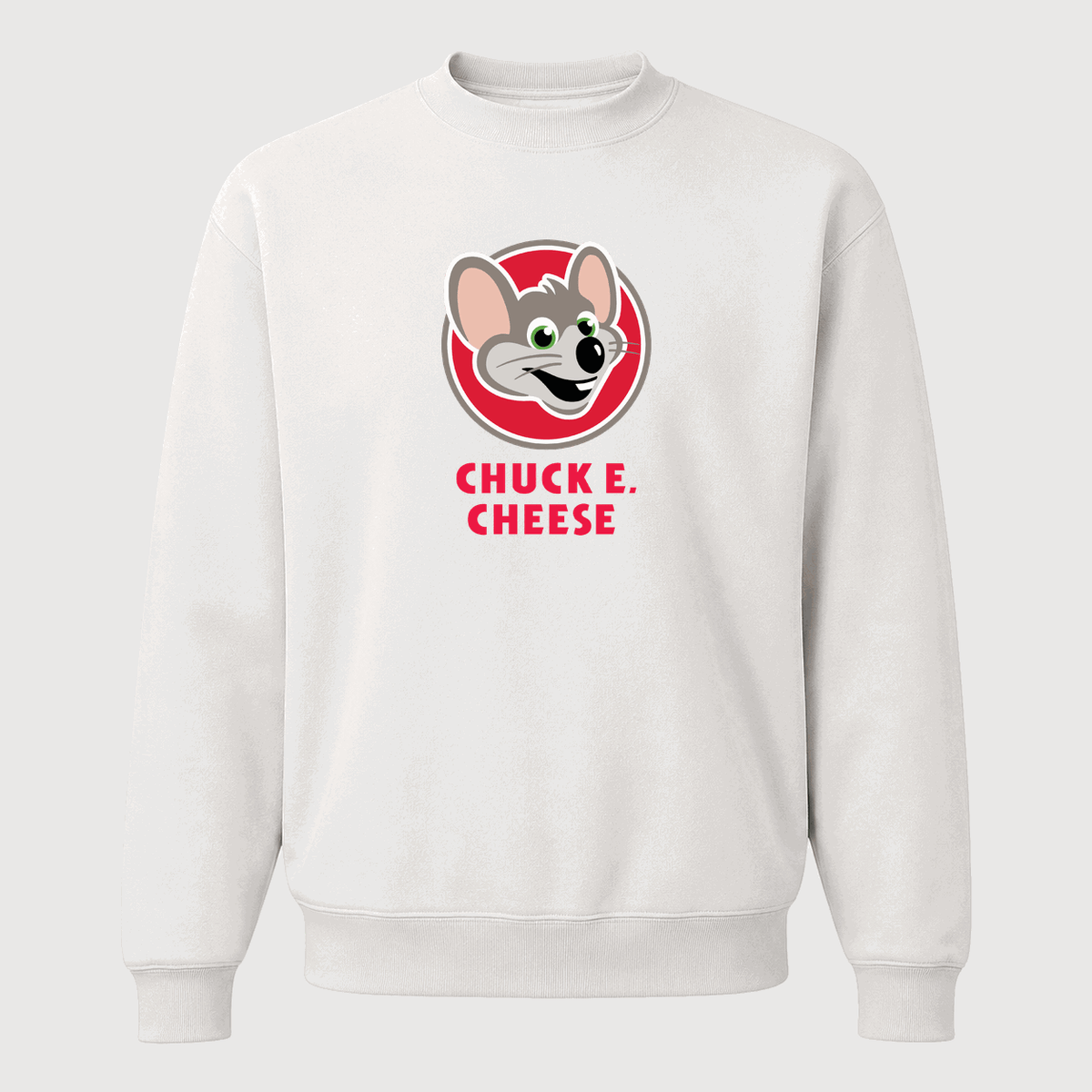 Men's Chuck E. Cheese Crewneck Sweatshirt - White
