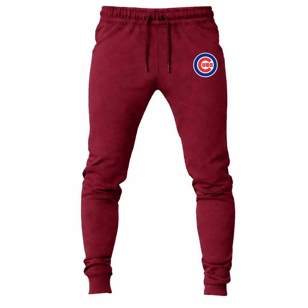 Chicago Cubs joggers sweatpants - Maroon