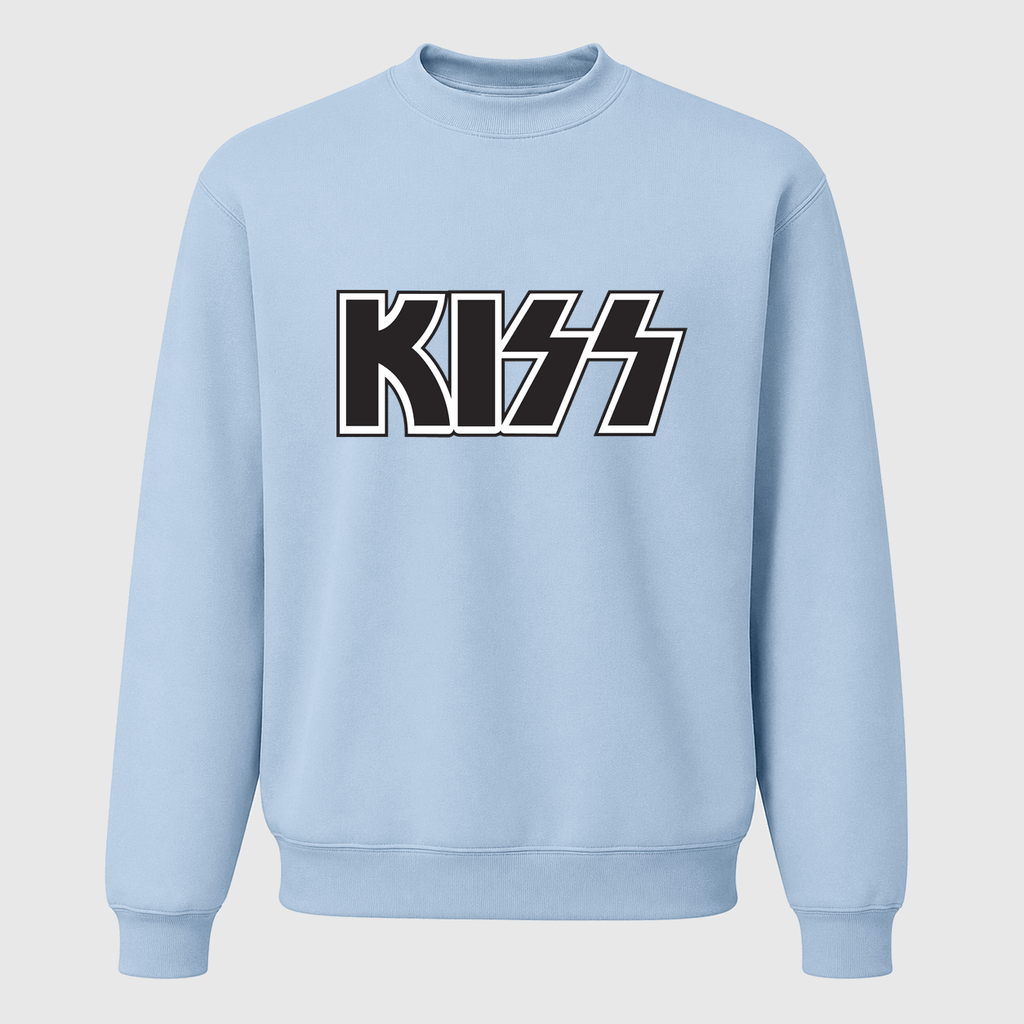Men's KISS Crewneck Sweatshirt - Sky Blue
