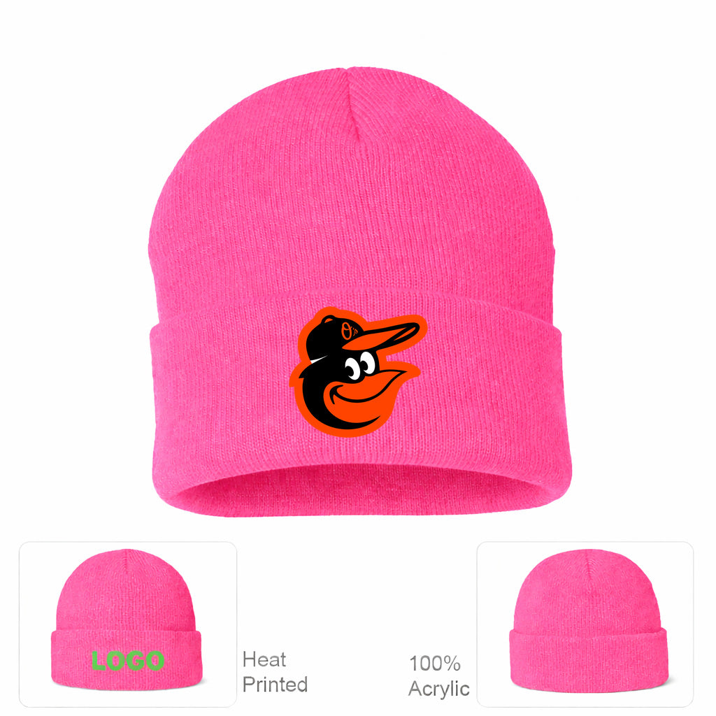 MLB Baltimore Orioles Beanie Hat - Pink