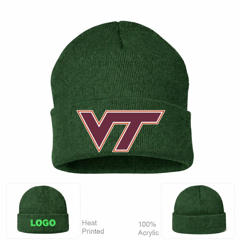 Virginia Tech Hokies Forest Green Beanie Hat