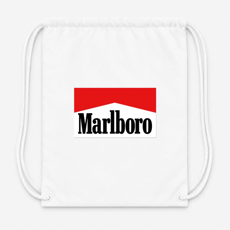 Marlboro Drawstring Bag - White