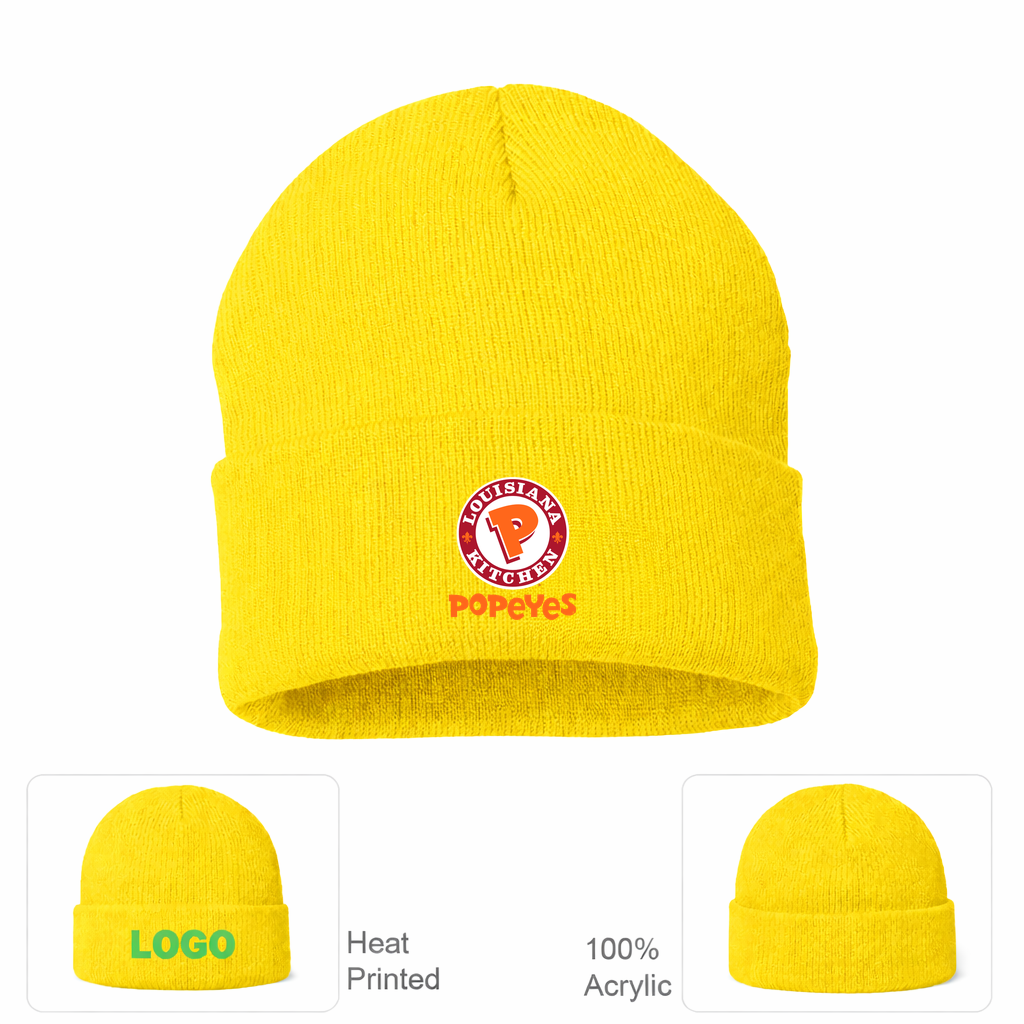 Popeyes Louisiana Kitchen Beanie Hat - Yellow