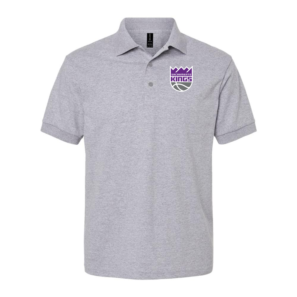 Men's Sacramento Kings Dry Blend Polo - Gray