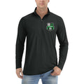 U.S. Sassuolo Soccer Logo quarter-zip athletic shirt in Black