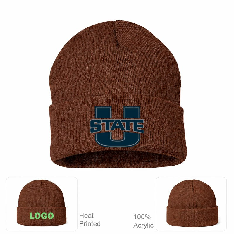 Utah State Aggies Brown Beanie Hat