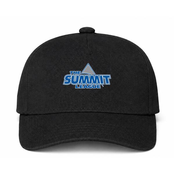 The Summit League Logo Black Dad Baseball Cap Hat