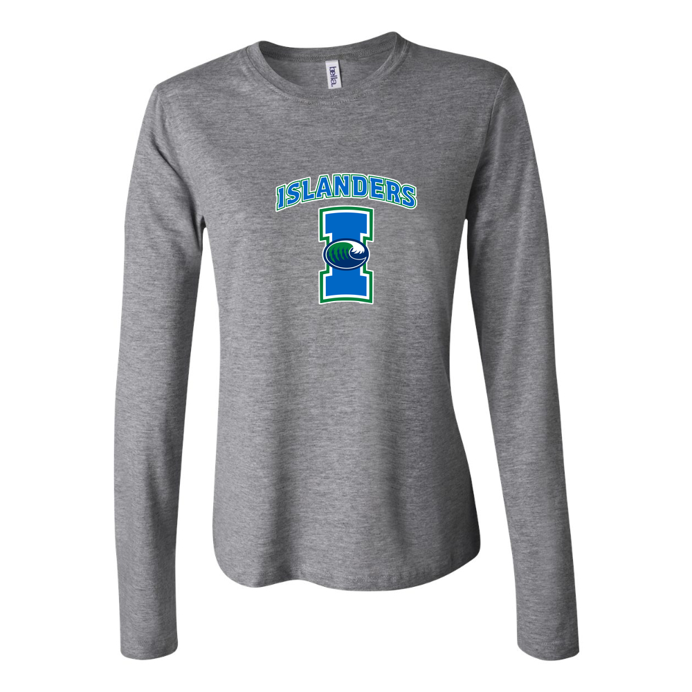 Women's Texas AM CC Islanders Long Sleeve T-Shirt - Gray