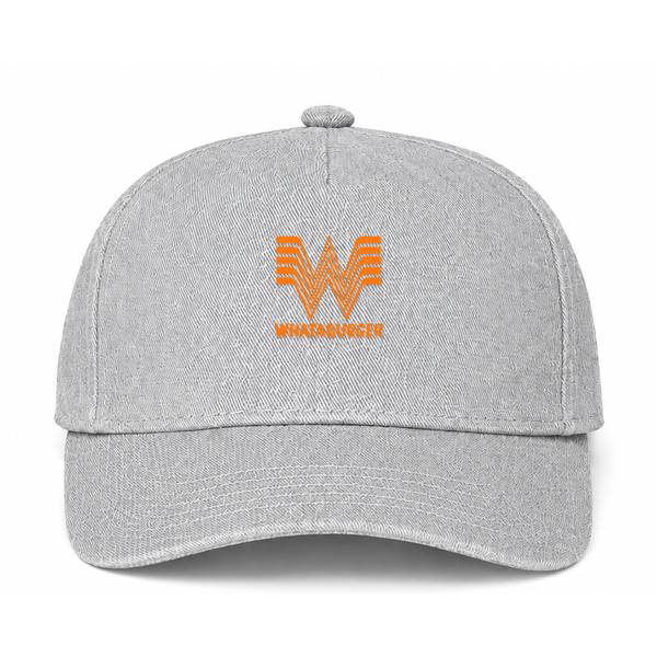 Whataburger Logo Gray Dad Baseball Cap Hat