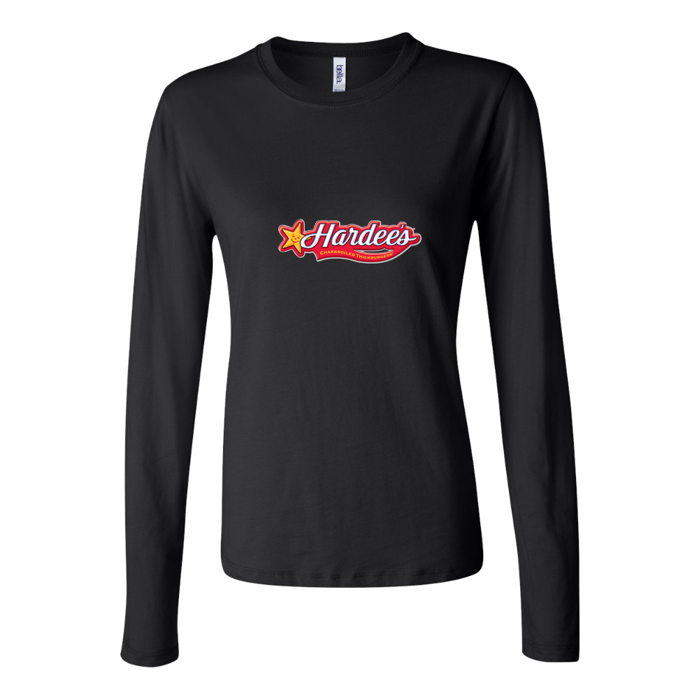 Women's Hardees Logo 2006 Long Sleeve T-Shirt - Black