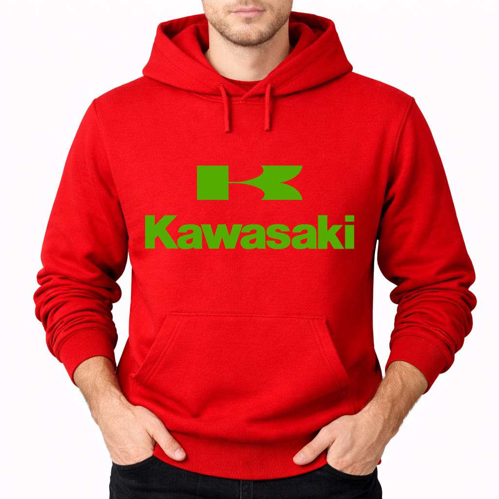 Men's Kawasaki Pullover Hoodie - Red