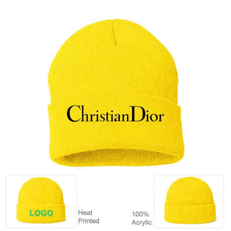 Dior 2 Yellow Beanie Hat
