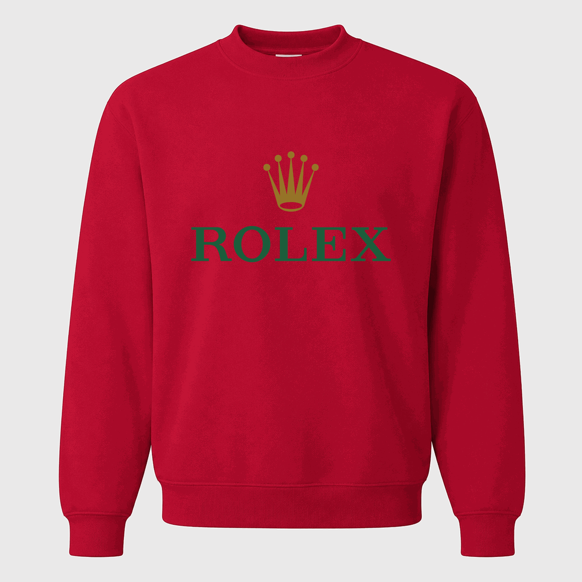 Men's Rolex Crewneck Sweatshirt - Red