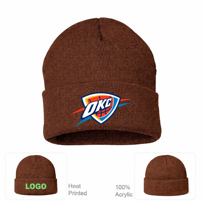 Oklahoma City Thunder Brown Beanie Hat