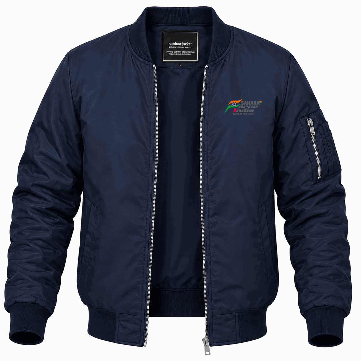 Men's Sahara Force India Formula One Team Lightweight Bomber Jacket - Navy