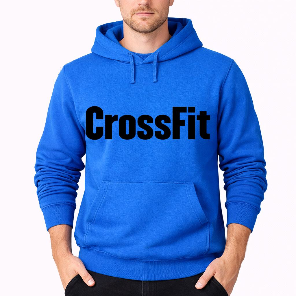 Men's Crossfit Pullover Hoodie - Azure