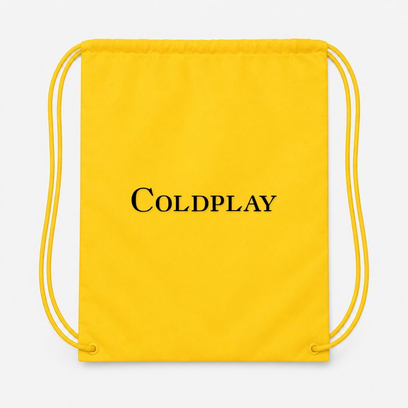 Coldplay Drawstring Bag - Yellow