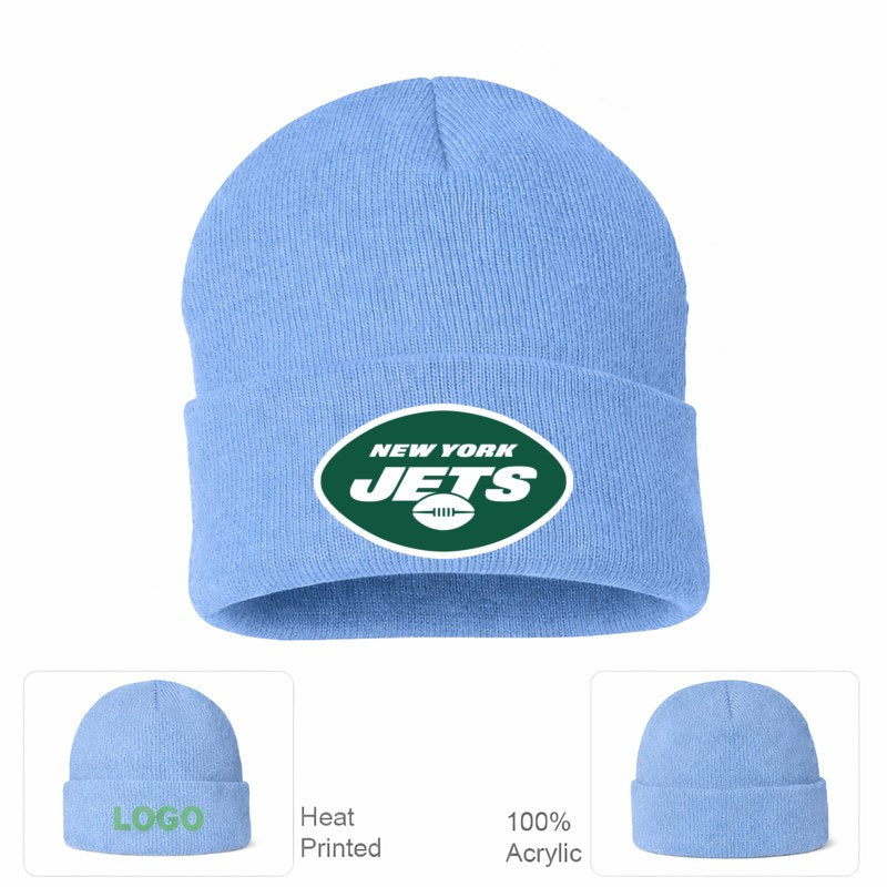 New York Jets Sky Blue Beanie Hat