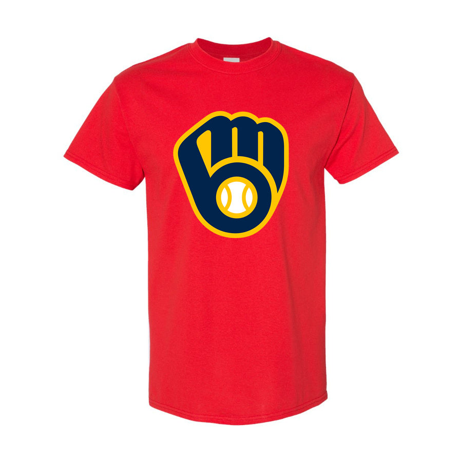 Men's Milwaukee Brewers Cotton T-Shirt - Red