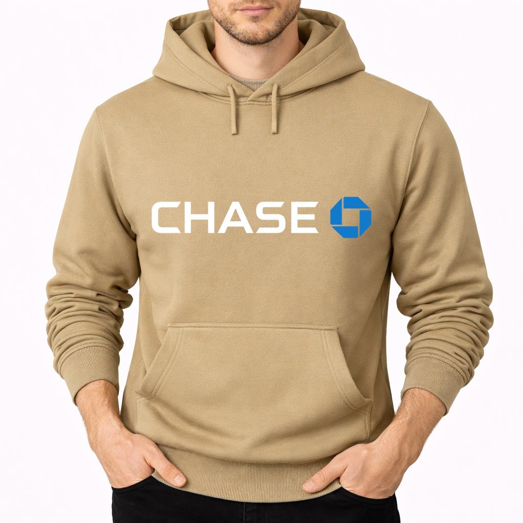 Men's Chase White Pullover Hoodie - Tan