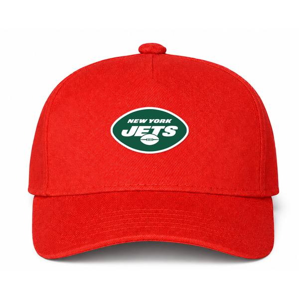 New York Jets NFL Logo Red Dad Baseball Cap Hat
