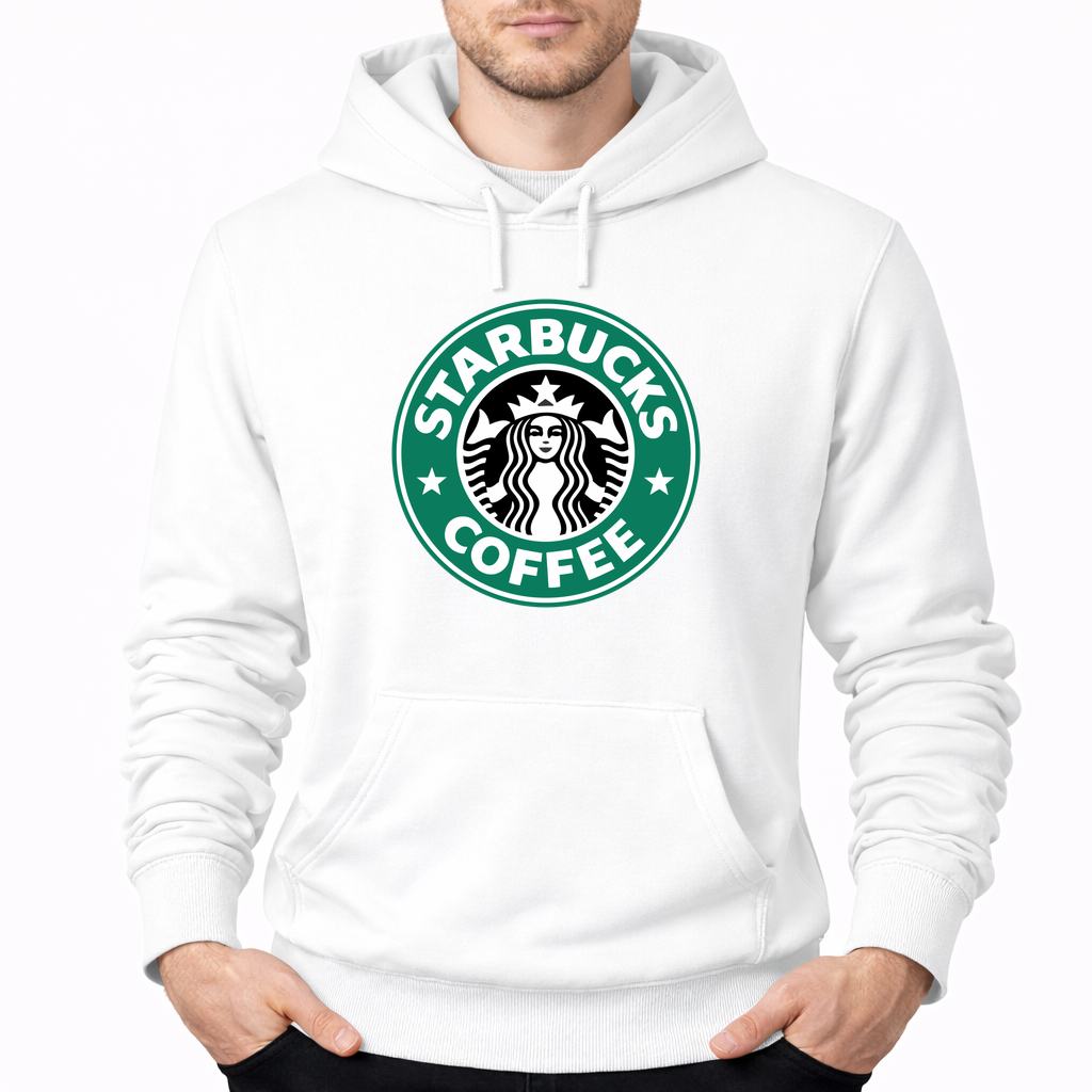 Men's Starbucks Starbucks Pullover Hoodie - White