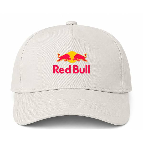 Red Bull Logo Beige Dad Baseball Cap Hat