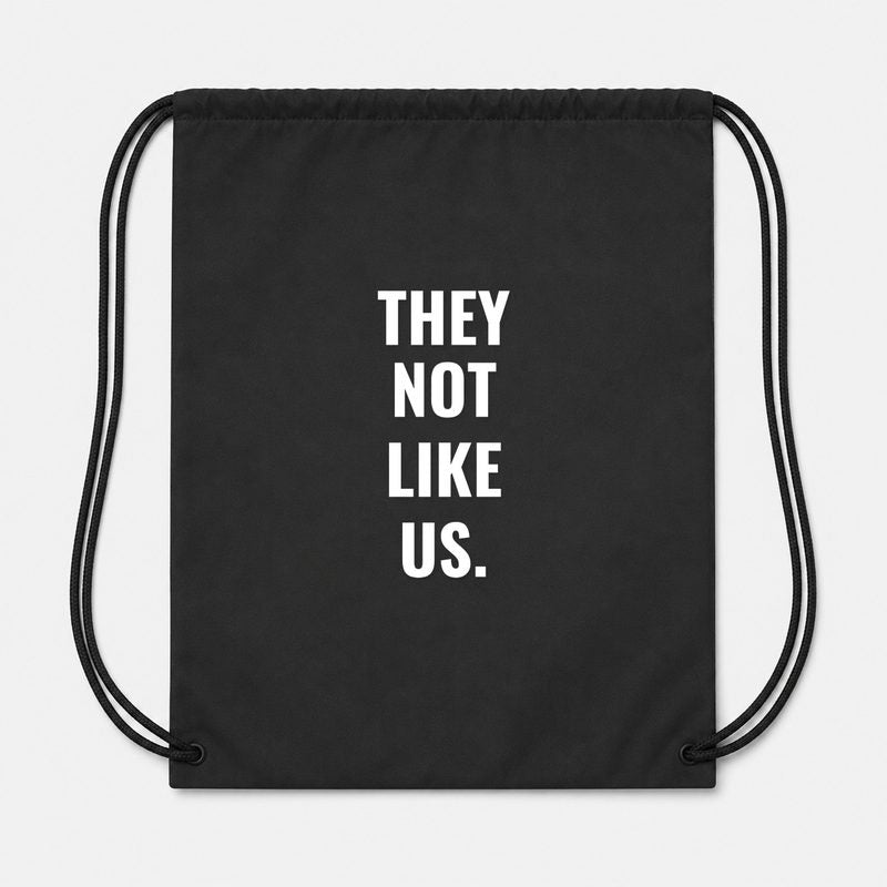 They Not Like US Drawstring Bag - Black